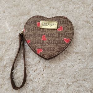 Heart shaped wristlet juicy couture